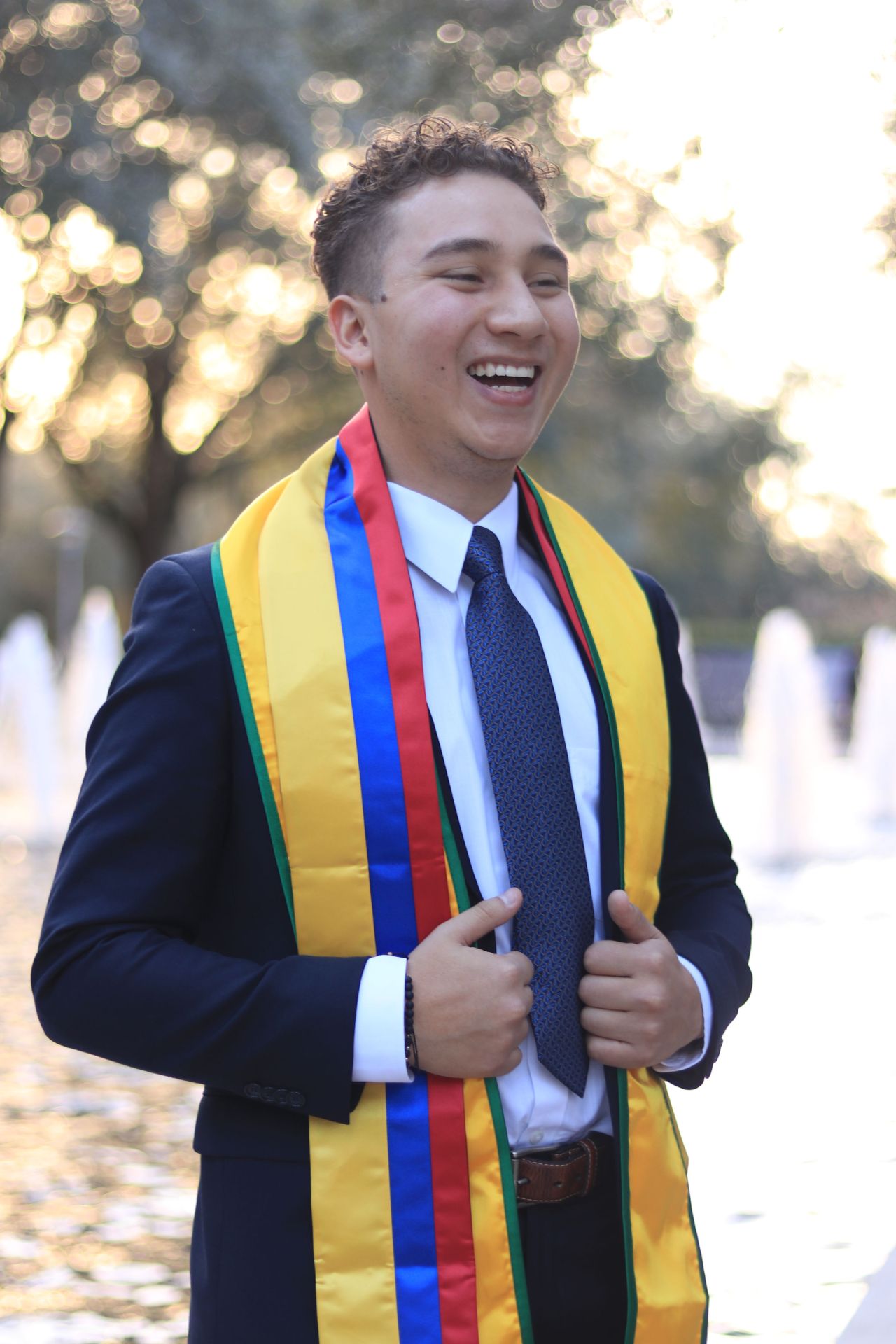Juan Gomez at graduation